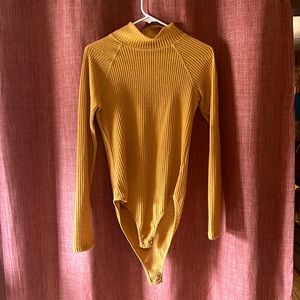 Waffle knit body suit